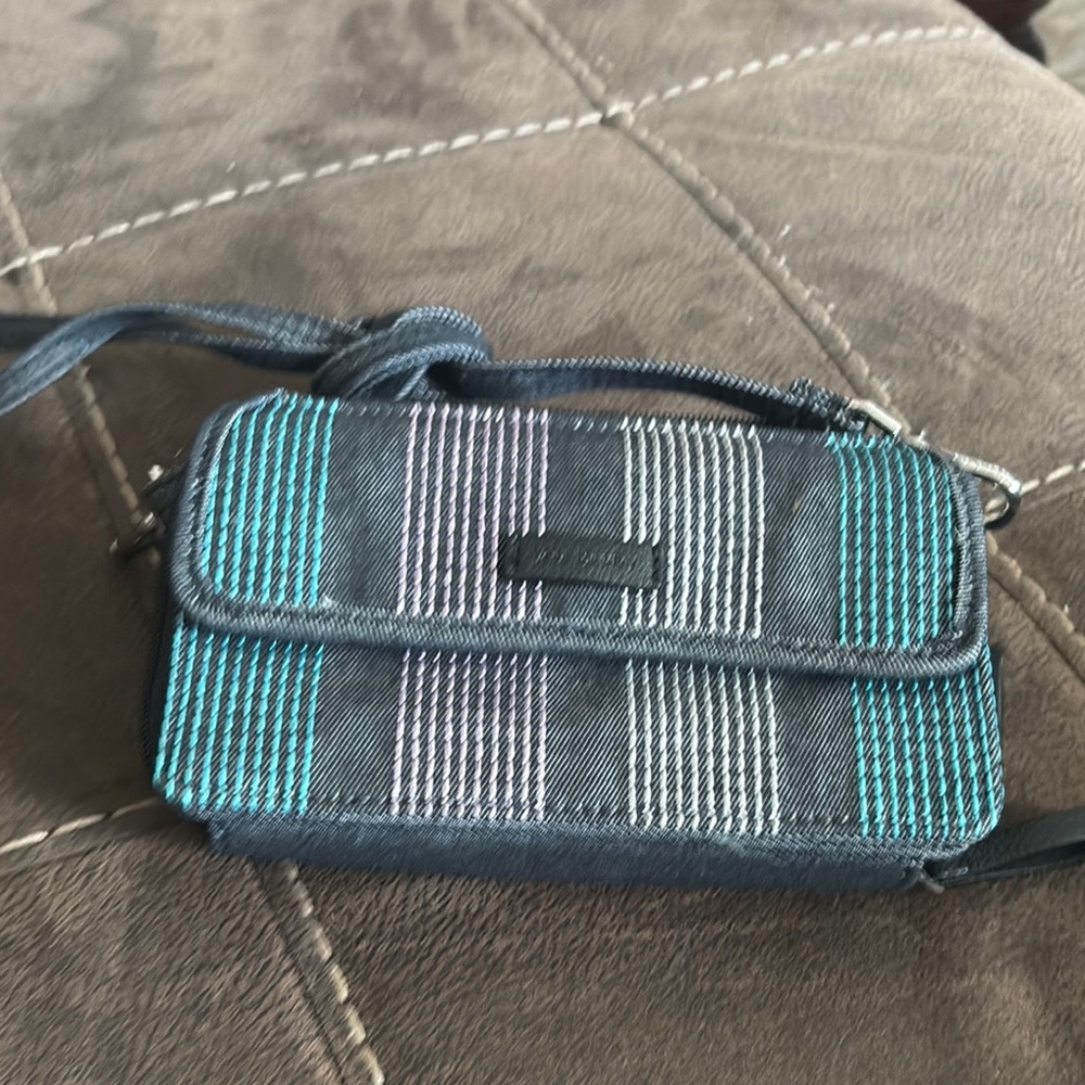 Stylish Blue and Gray Crossbody Bag Vera Bradley
